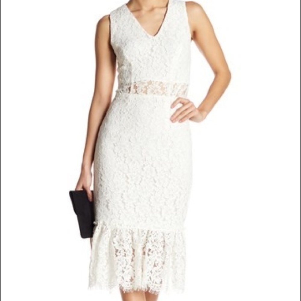 Ivory lace dress by Alexia Admor